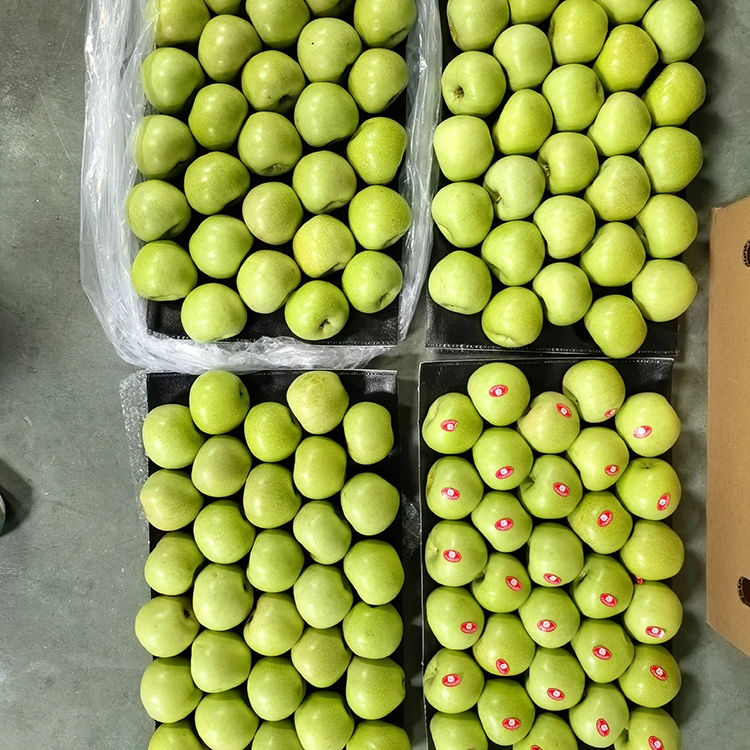 Knackige und süße grüne Äpfel