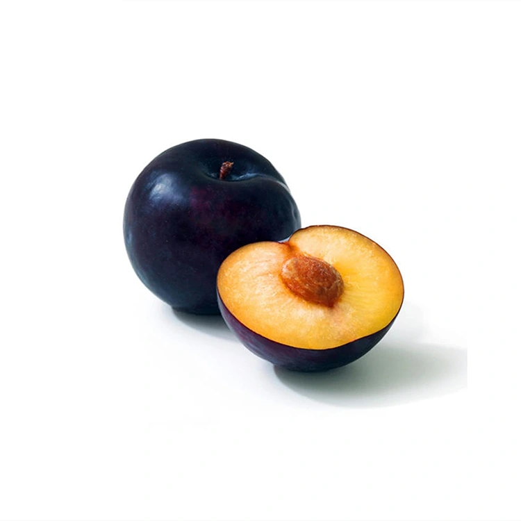 Frische saftige schwarze Pflaume